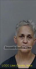 Booking photo from Linn County, Iowa