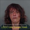 Booking photo from Linn County, Iowa