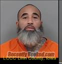 Booking photo from Linn County, Iowa