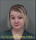 Mugshot of MIKAELA ANN CLINE booked in Linn County, Iowa on April 15, 2026