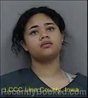 Mugshot of JADA ANN BANKS booked in Linn County, Iowa on April 22, 2026