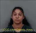 Mugshot of OLIVIAH SYMONE PARTEE booked in Linn County, Iowa on April 23, 2026