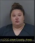 Mugshot of JENA LEA WELLS booked in Linn County, Iowa on April 29, 2026