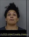 Mugshot of AMBER RENEE HARRIS booked in Linn County, Iowa on May 4, 2026
