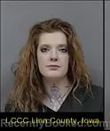 Mugshot of SARA ANNE KENT booked in Linn County, Iowa on May 7, 2026