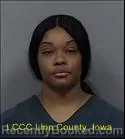 Mugshot of BRIANNA RONEISHA SHANNON booked in Linn County, Iowa on June 15, 2026