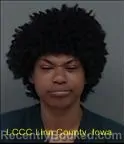 Mugshot of CAMEO CLARISSA SANDERS booked in Linn County, Iowa on June 21, 2026