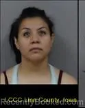 Mugshot of LILANA ROGEL CASTRO booked in Linn County, Iowa on June 25, 2026