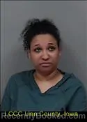 Mugshot of CARISSA ELIZABETH MARTIN booked in Linn County, Iowa on June 26, 2026