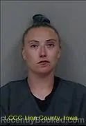 Mugshot of JUSTINE ELAINE MEEKS booked in Linn County, Iowa on June 28, 2026