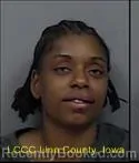 Mugshot of VASHANTICE NYREE TWIGGS booked in Linn County, Iowa on July 5, 2026