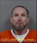 Mugshot of ADAM ROBERT CHARTIER booked in Linn County, Iowa on July 7, 2026