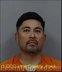 Mugshot of MARIO ALBERTO BOJORJESAGUILAR booked in Linn County, Iowa on July 7, 2026