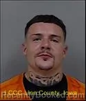 Mugshot of CEDRIC TIMOTHY LANG booked in Linn County, Iowa on July 8, 2026