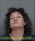Mugshot of SAMANTHA JO ROBINSON booked in Linn County, Iowa on July 10, 2026