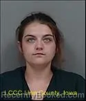 Mugshot of HANNAH MARIE SANDERS booked in Linn County, Iowa on July 11, 2026