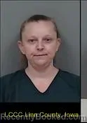 Mugshot of STEPHENIE SUSANNE SHERMAN booked in Linn County, Iowa on July 14, 2026