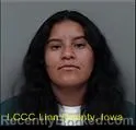 Mugshot of KASSANDRA NATALY TAMAYO booked in Linn County, Iowa on July 30, 2026