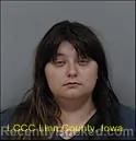 Mugshot of Kaitlyn Dianne Frimml booked in Linn County, Iowa on August 21, 2026