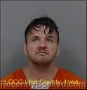 Mugshot of Cory Allen Hogan booked in Linn County, Iowa on August 21, 2026