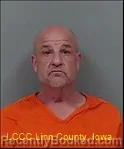 Mugshot of Darrell Everett Kuhn booked in Linn County, Iowa on September 13, 2026