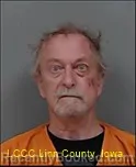 Mugshot of Thomas Briggs Connor booked in Linn County, Iowa on September 21, 2026