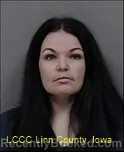 Mugshot of Ashley Jenna Thixton booked in Linn County, Iowa on September 22, 2026
