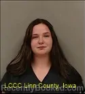 Mugshot of Lacey Michelle Hospodarsky booked in Linn County, Iowa on October 1, 2026