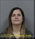 Mugshot of Bailey Ann Gienapp booked in Linn County, Iowa on October 1, 2026