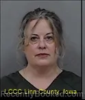 Mugshot of Rebecca Anne Bartlett booked in Linn County, Iowa on October 1, 2026