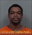 Mugshot of Shamar Bre Wilburn D Kennedy booked in Linn County, Iowa on October 21, 2026