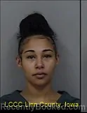 Mugshot of Aliyah Monique Morrisstone booked in Linn County, Iowa on October 21, 2026