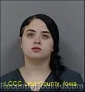 Mugshot of Angel Renee Alicea booked in Linn County, Iowa on October 21, 2026