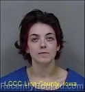Mugshot of Hope Marie Yirkovsky booked in Linn County, Iowa on October 25, 2026