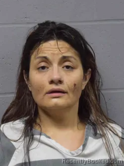 Mugshot of Rochelle Rose Reyes booked in MIlls County, Iowa on August 20, 2026