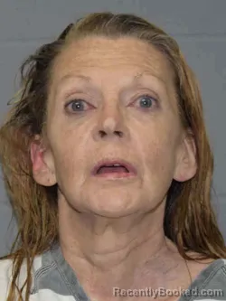 Mugshot of JEANNE LEE WEST booked in MIlls County, Iowa on August 3, 2026