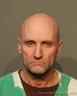 Mugshot of BRIAN KEITH VOLK booked in Polk County, Iowa on March 13, 2026