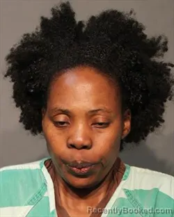 Mugshot of CATHERINE ALOWO booked in Polk County, Iowa on July 8, 2026