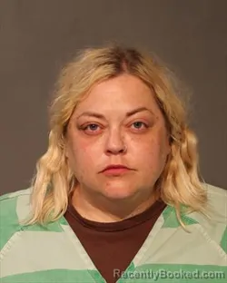 Mugshot of RACHEL ANNE JOHNSON booked in Polk County, Iowa on July 13, 2026