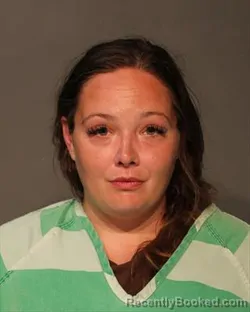 Mugshot of Stephanie Jo Webster booked in Polk County, Iowa on August 16, 2026