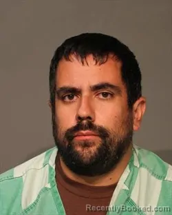 Mugshot of Thomas Joseph Sanchez booked in Polk County, Iowa on August 21, 2026