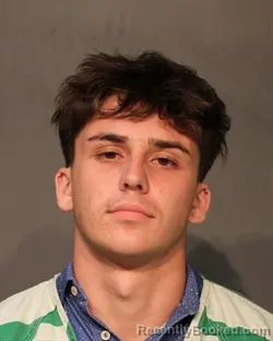 Mugshot of Carson Lloyd Hanson booked in Polk County, Iowa on August 23, 2026