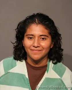Mugshot of Cristina Ochoa Castro booked in Polk County, Iowa on September 7, 2026