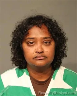 Mugshot of Meenakshi Van Zee booked in Polk County, Iowa on September 14, 2026