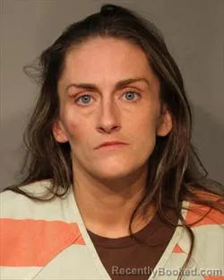 Mugshot of Hali Renee Thomas booked in Polk County, Iowa on October 4, 2026