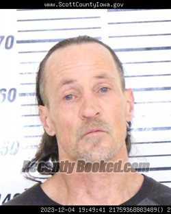 Mugshot of PAUL RAYMOND WUORIO booked in Scott County, Iowa on April 22, 2026