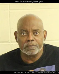 Mugshot of Kenneth Darryl Berry booked in Scott County, Iowa on August 18, 2026