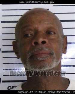 Booking photo from Scott County, Iowa