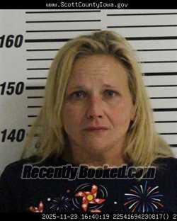 Mugshot of ANGEL MARIE BROWN booked in Scott County, Iowa on May 4, 2026
