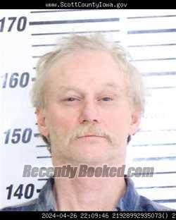 Mugshot of DONALD EUGENE FAHRENKRUG booked in Scott County, Iowa on June 19, 2026